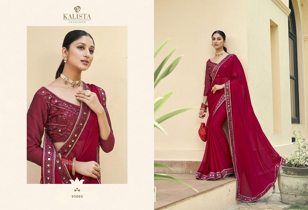 Kalista Shop The Look Chiffon Party Wear Sarees
